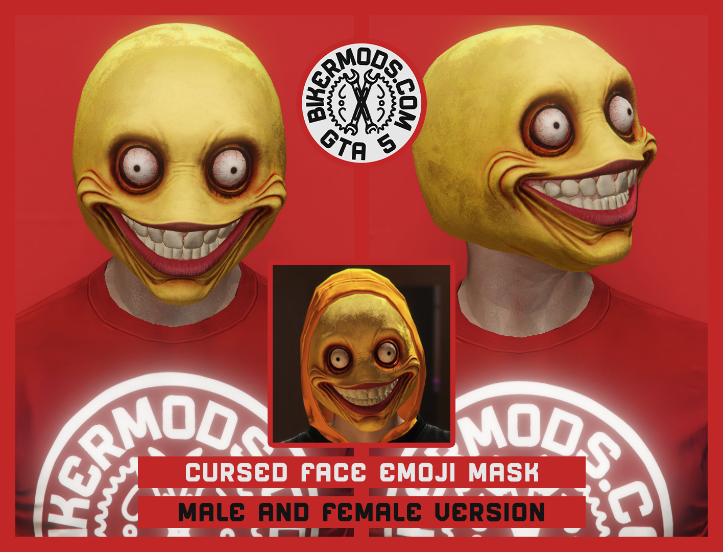 Cursed Face Emoji Mask