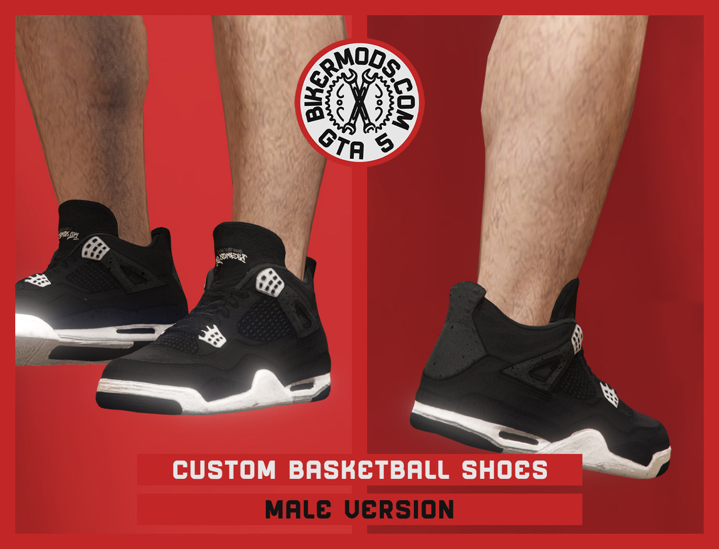 Custom Basketball Shoes Male GTA 5 Bikermods