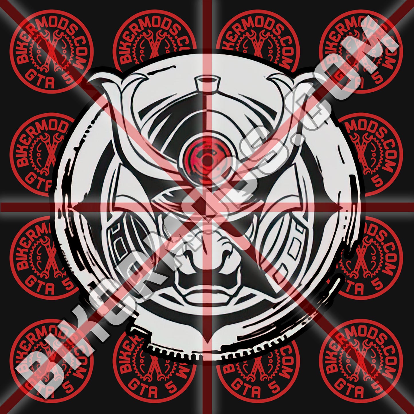 Cyber Samurai Center Style Emblem