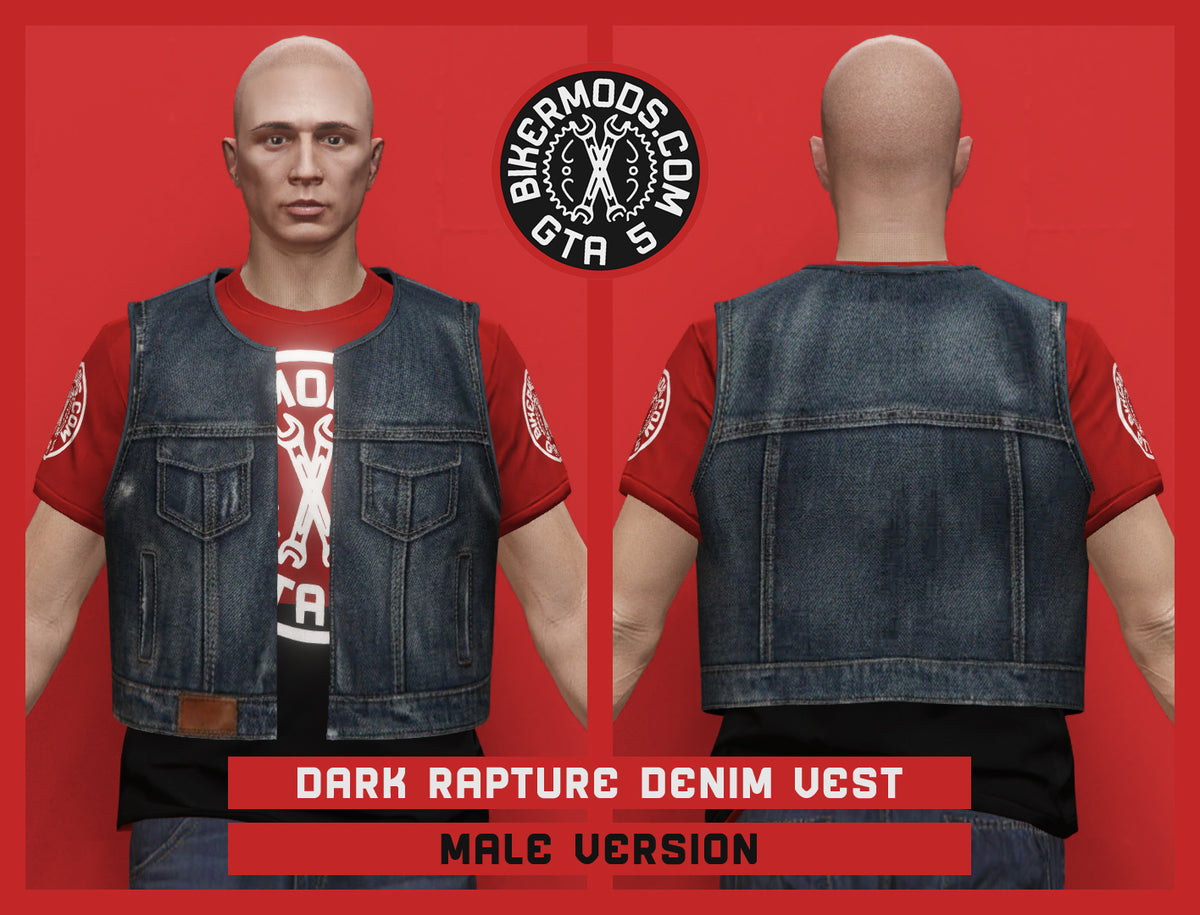 Dark Rapture Denim Vest (Male)