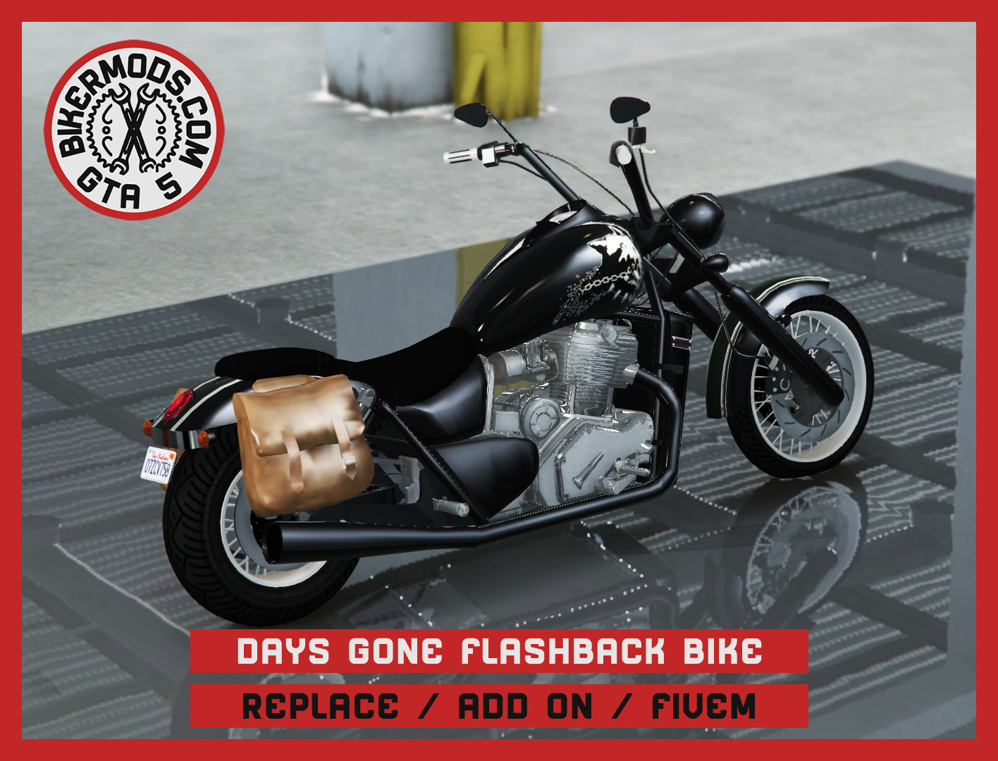 Flashback Bike from Video Game: "DAYS GONE" (Replace / Add On / FiveM) 47k Poly