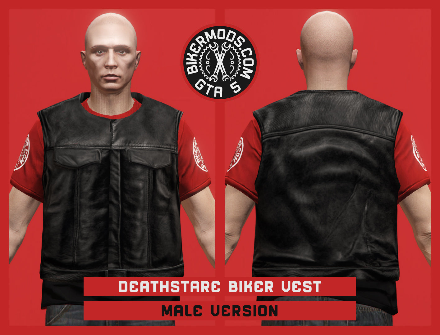 Deathstare Biker Vest (Male)