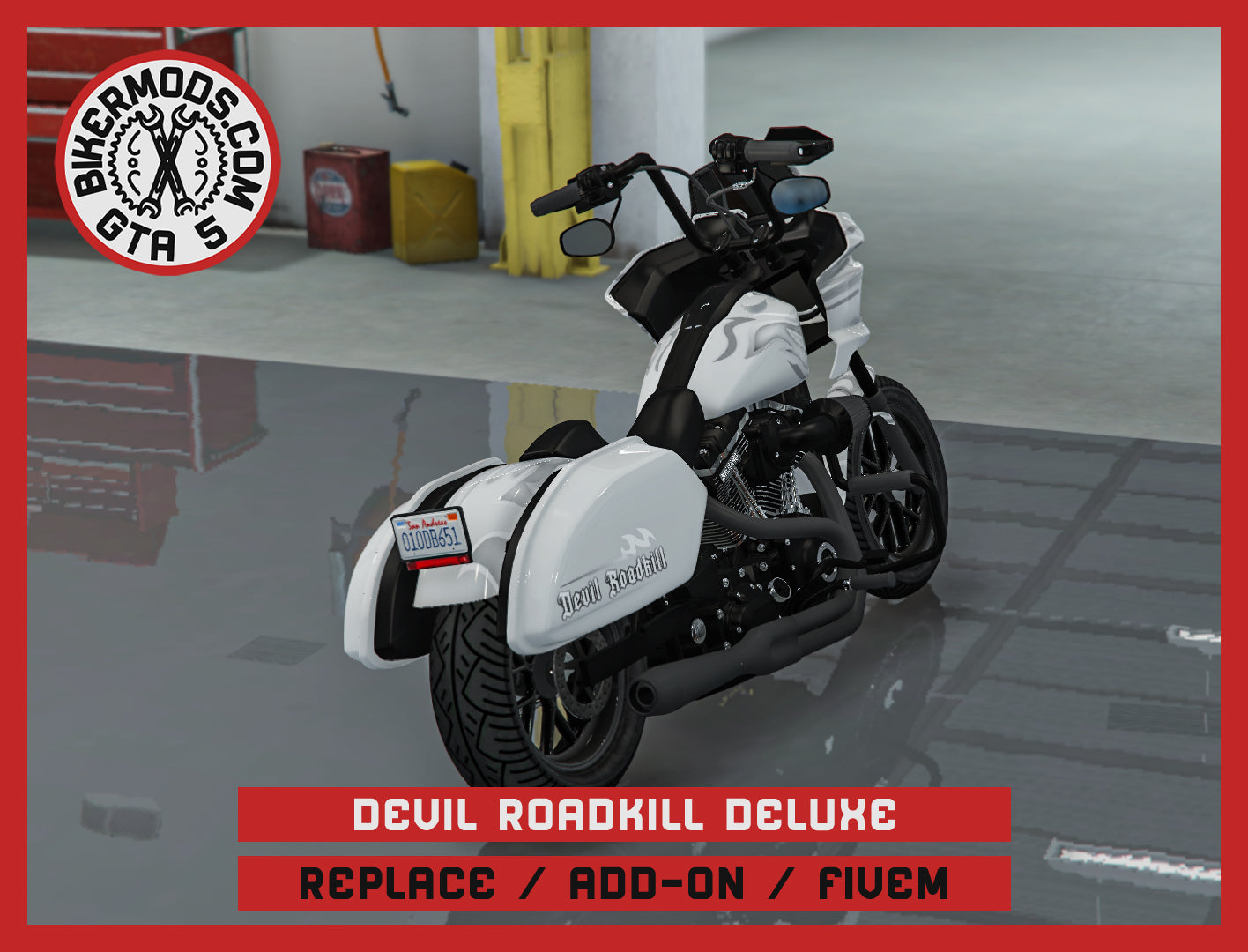 Devil Roadkill Deluxe (Replace / Add On / FiveM) 255k Poly (Animated RGB Lights)