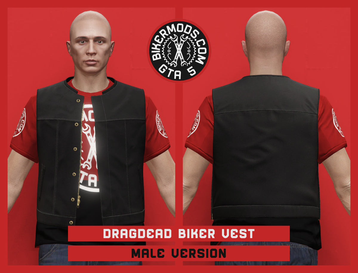 Dragdead Biker Vest (Male)