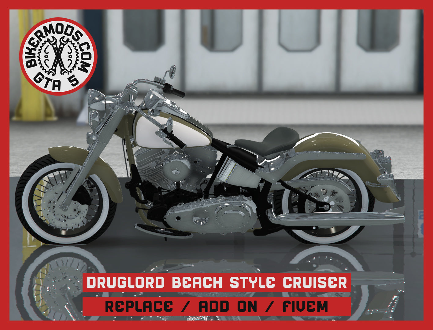 Druglord Beach Style Cruiser (Replace / Add On / FiveM) 222k Poly