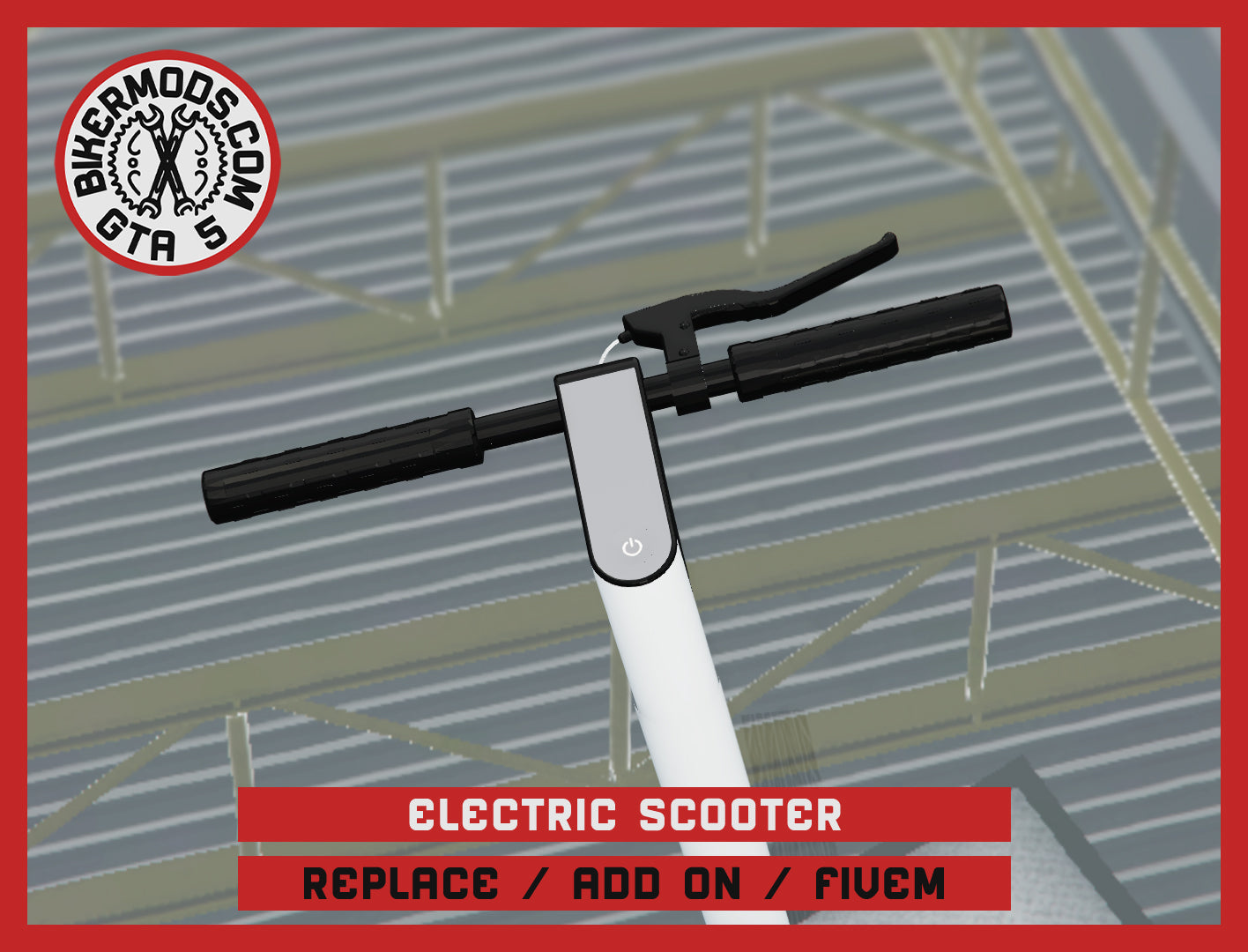 Electric Scooter (Replace / Add On / FiveM) 168k Poly