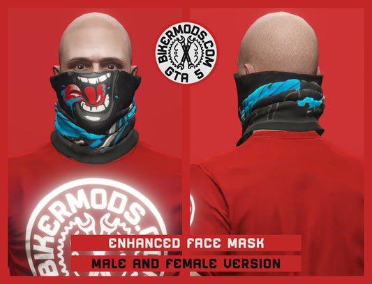 Enhanced Biker Face Mask (New Model) Goofy Style