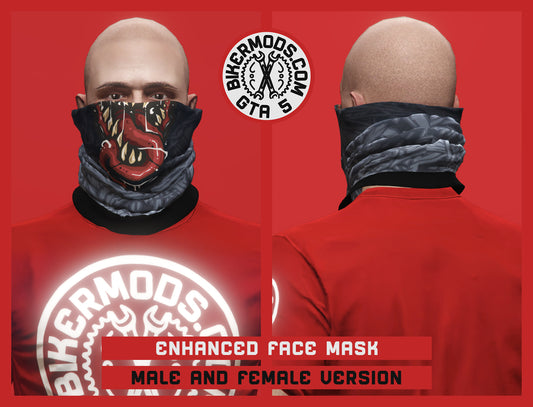 Enhanced Biker Face Mask (New Model) Venom Style