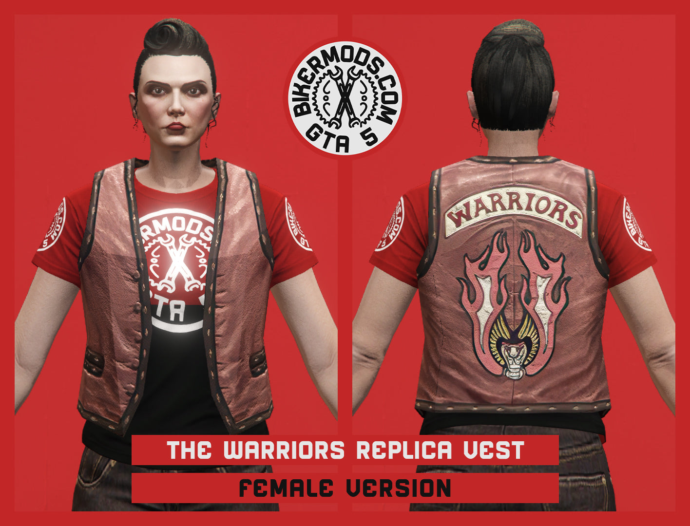 Enhanced Replica of The Warriors Game Version Vest (Female)