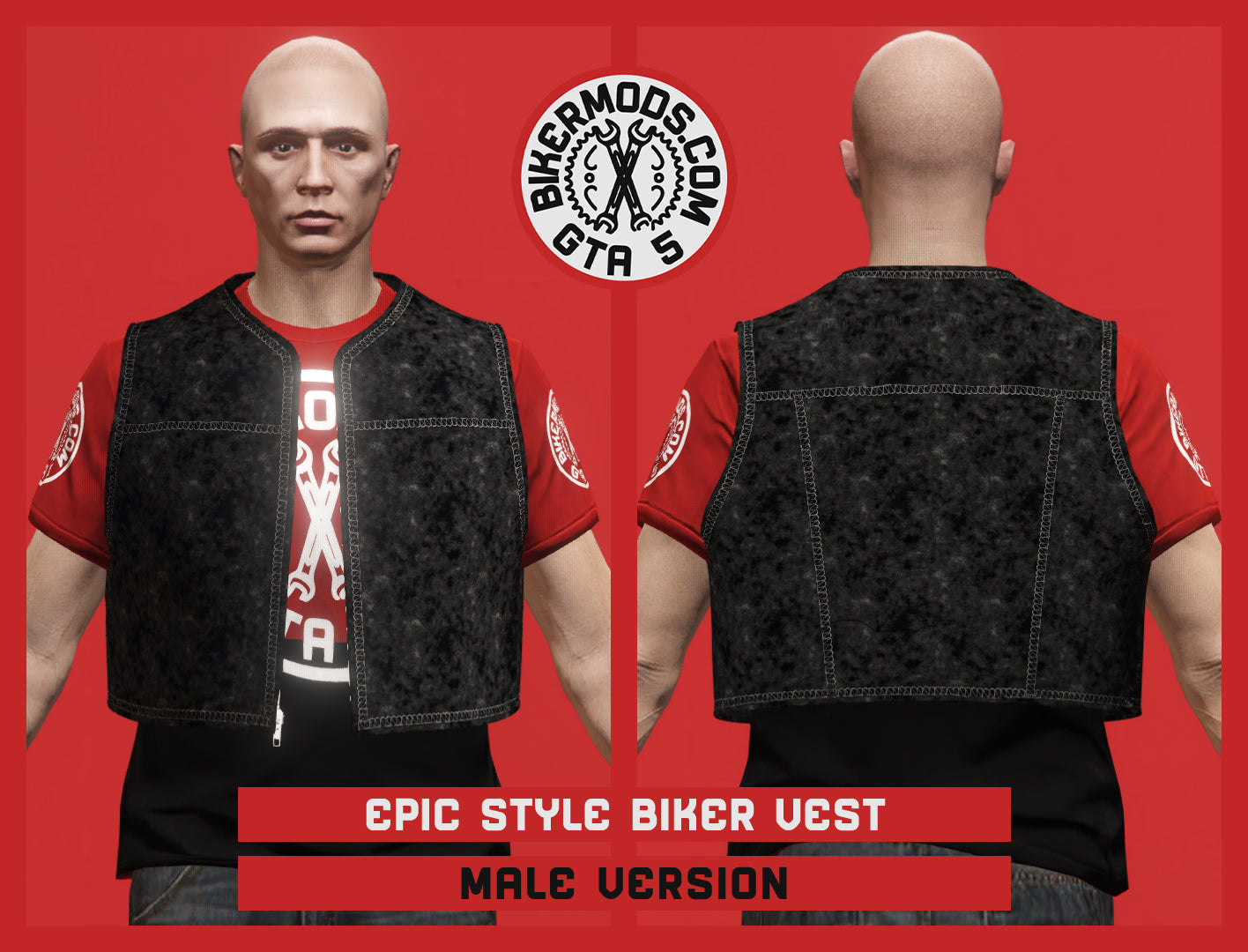 Epic Style Biker Vest (Male)