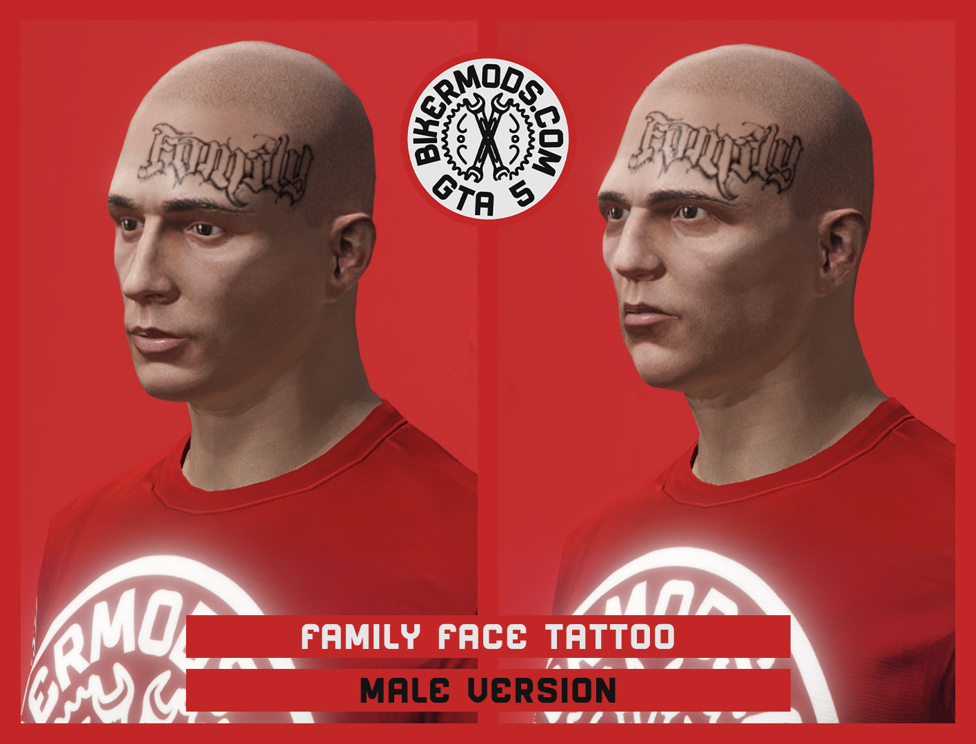 Family Face Tattoo