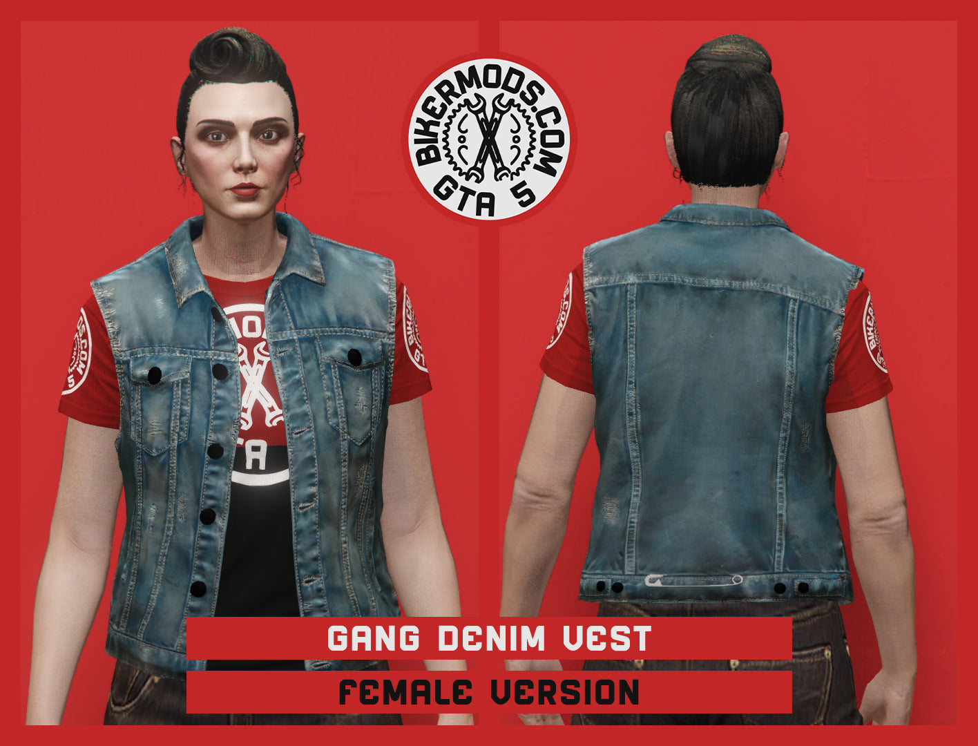 Gang Denim Vest (Female)