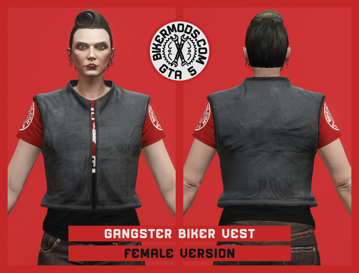 Gangster Biker Vest (Female)