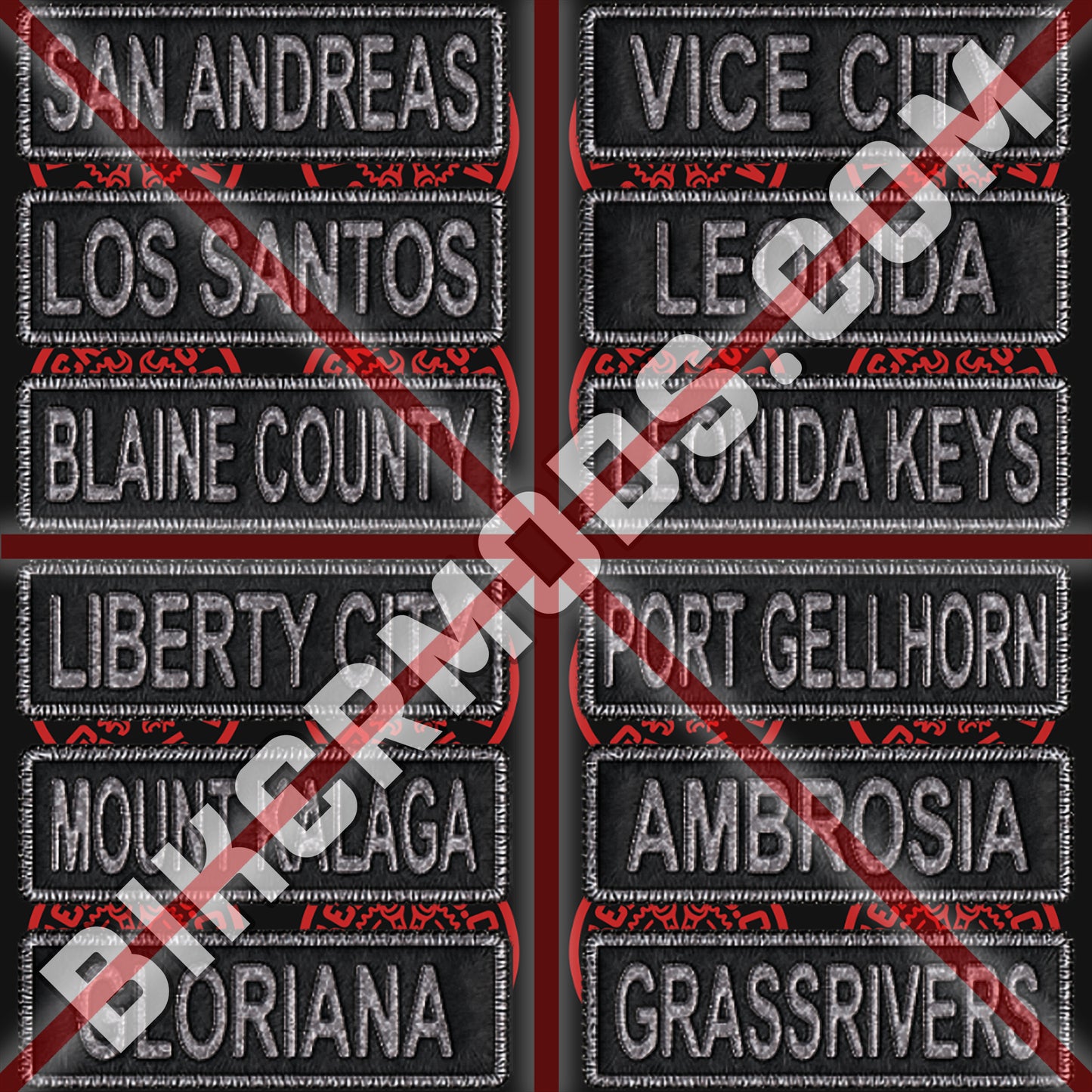 Generic Club Locations Flash Set (Black)