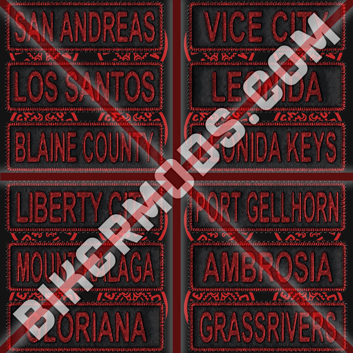 Generic Club Locations Flash Set (Black Red)