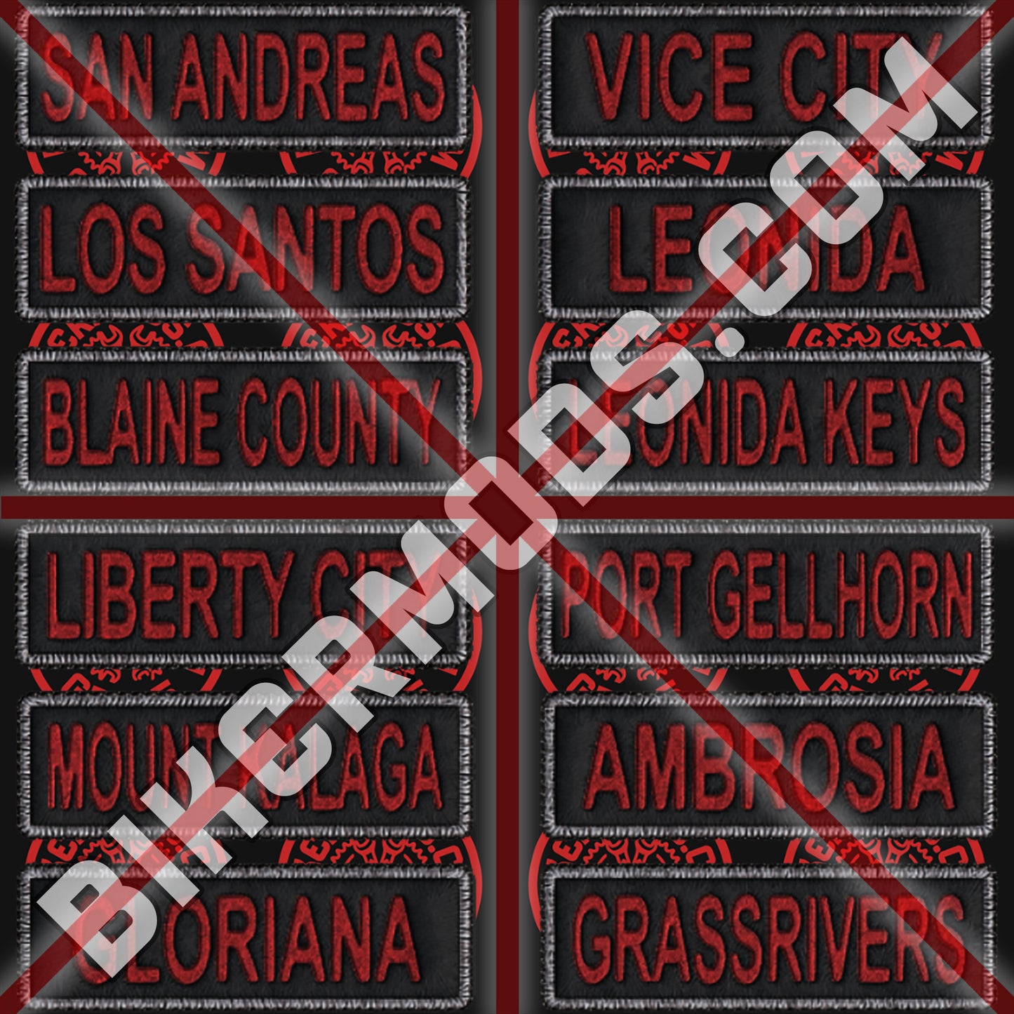 Generic Club Locations Flash Set (Black Red White)