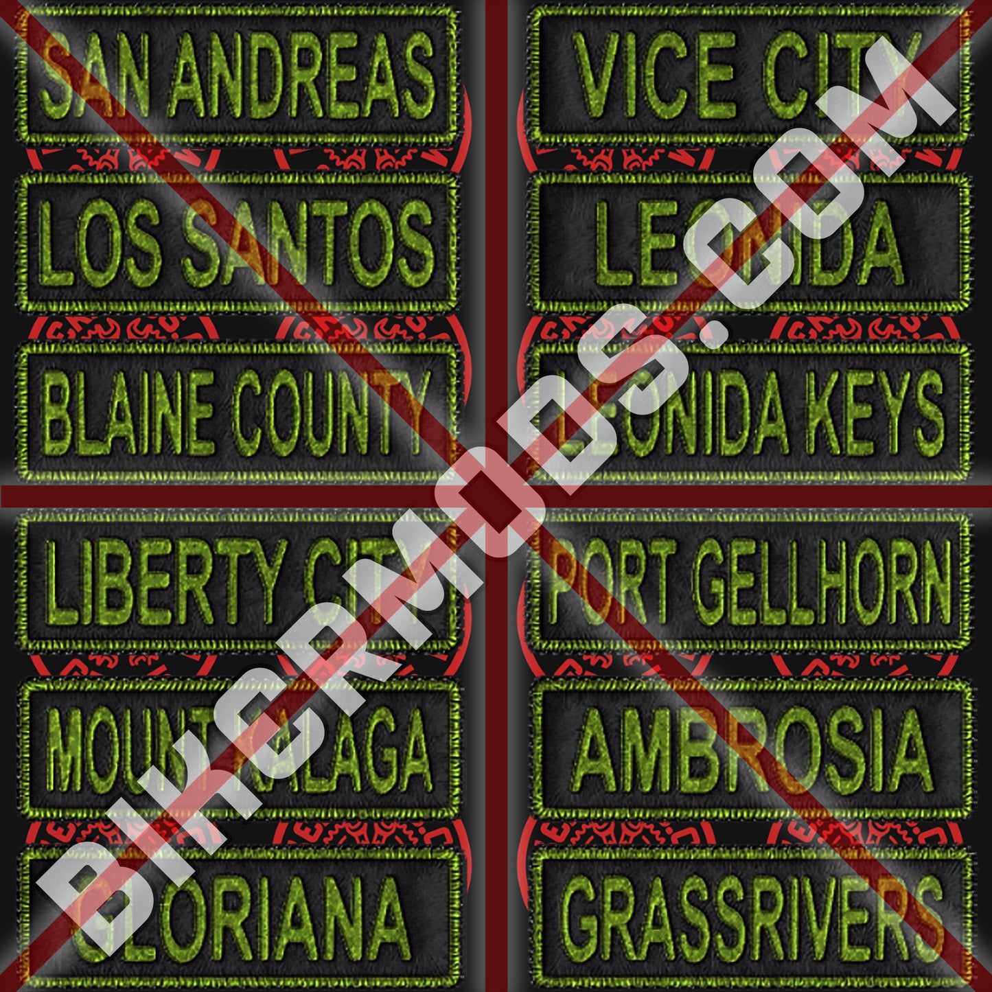 Generic Club Locations Flash Set (Lime Green)