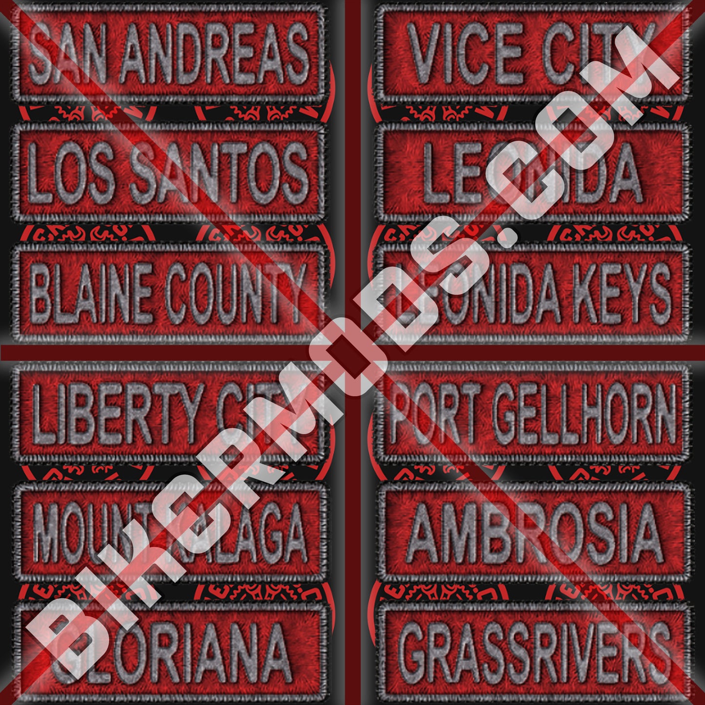 Generic Club Locations Flash Set (Red White)