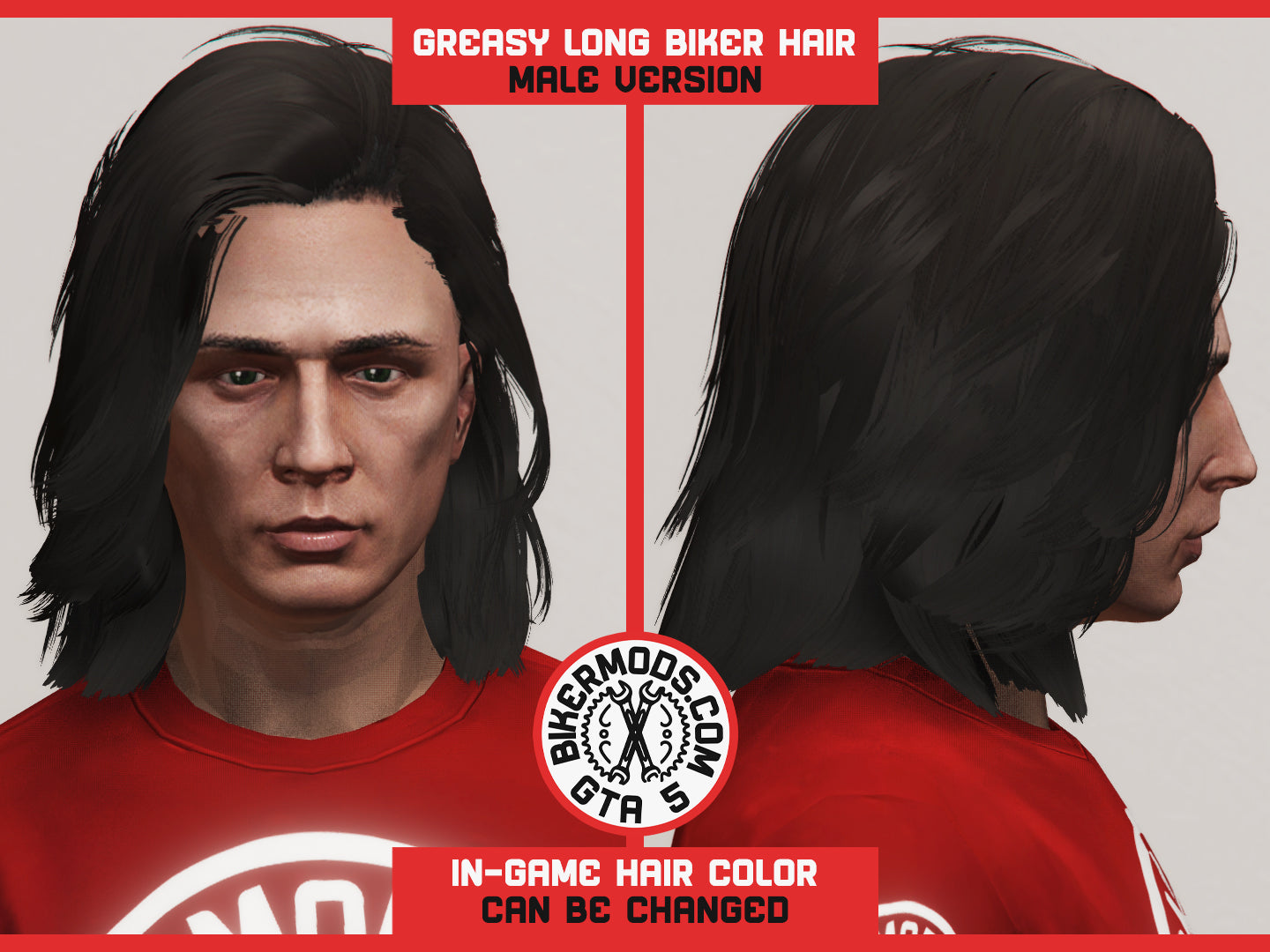 Greasy Long Biker Hair