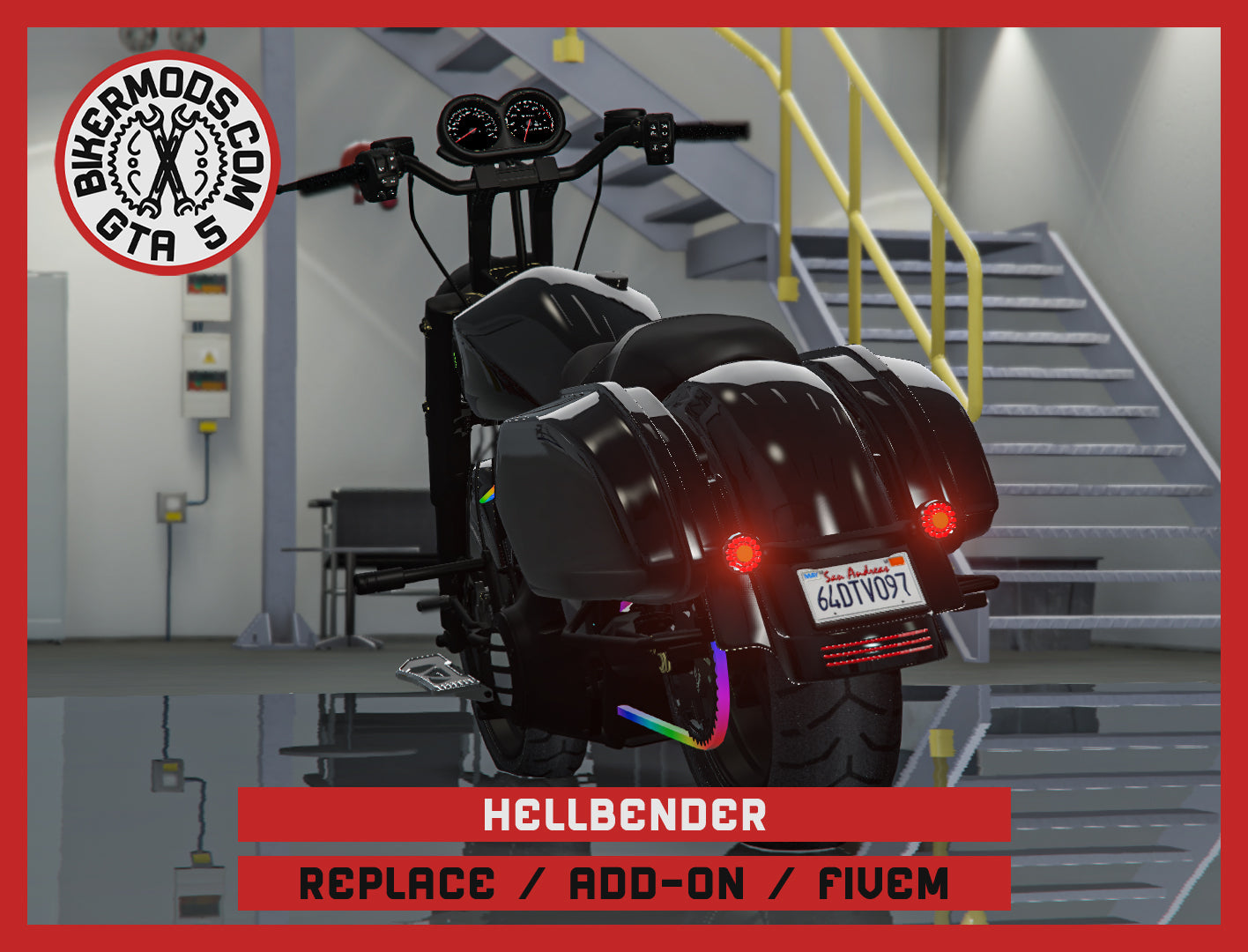 Hellbender (Replace / Add On / FiveM) 298k Poly (Animated RGB Lights)