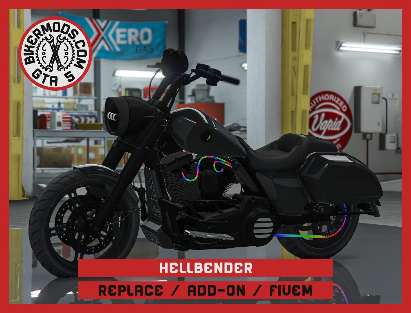 Hellbender (Replace / Add On / FiveM) 298k Poly (Animated RGB Lights)