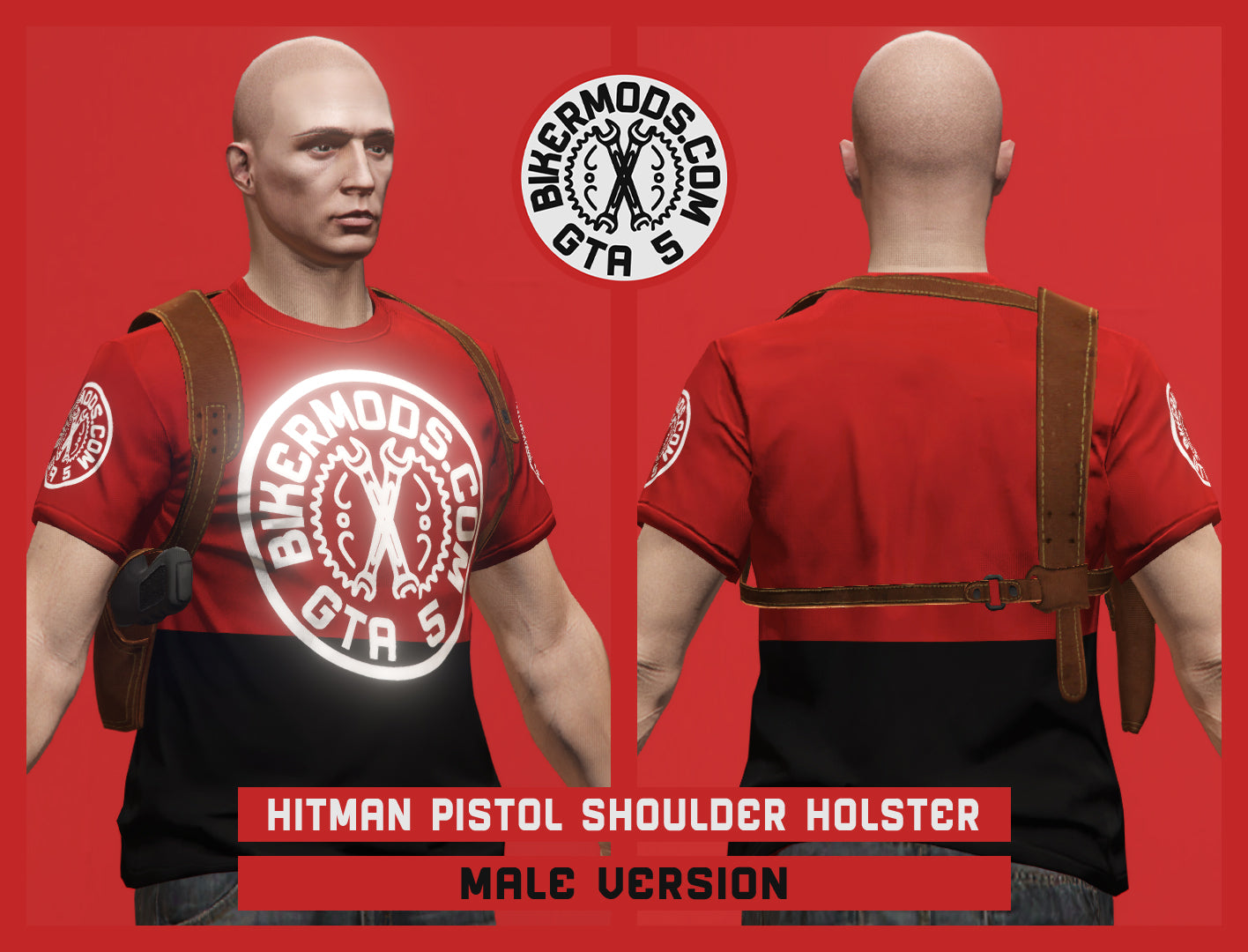 Hitman Style Pistol Shoulder Holster (Male)