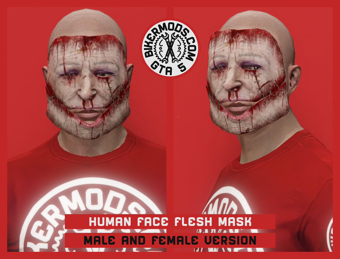 Human Face Flesh Mask