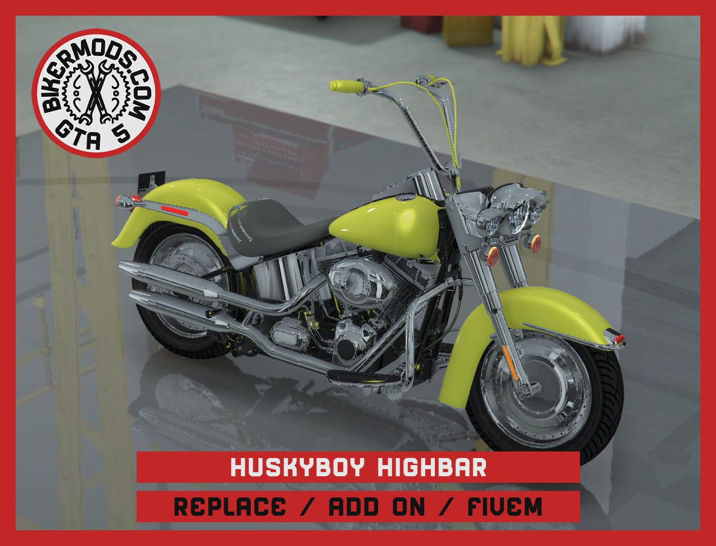 Husky Highbar (Replace / Add On / FiveM) 139k Poly