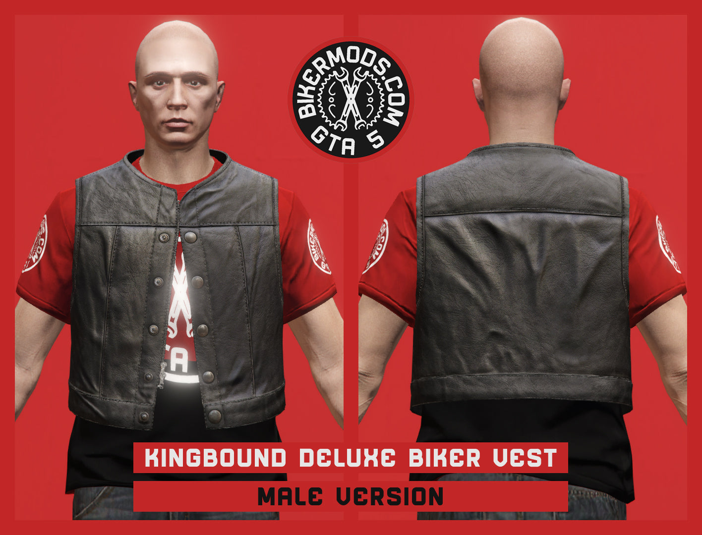Kingbound Deluxe Biker Vest (Male)