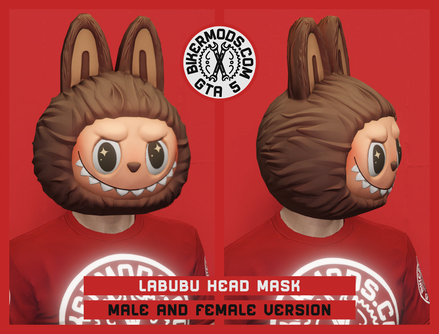 Labubu Head Mask