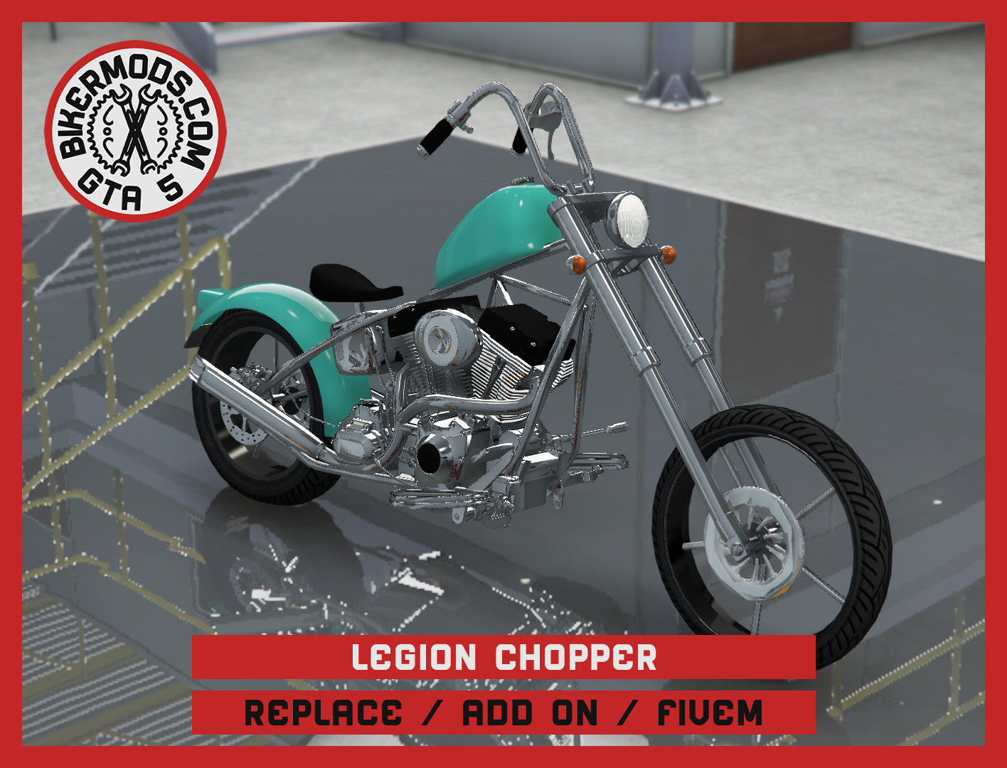 Legion Chopper (Replace / Add On / FiveM) 76k Poly