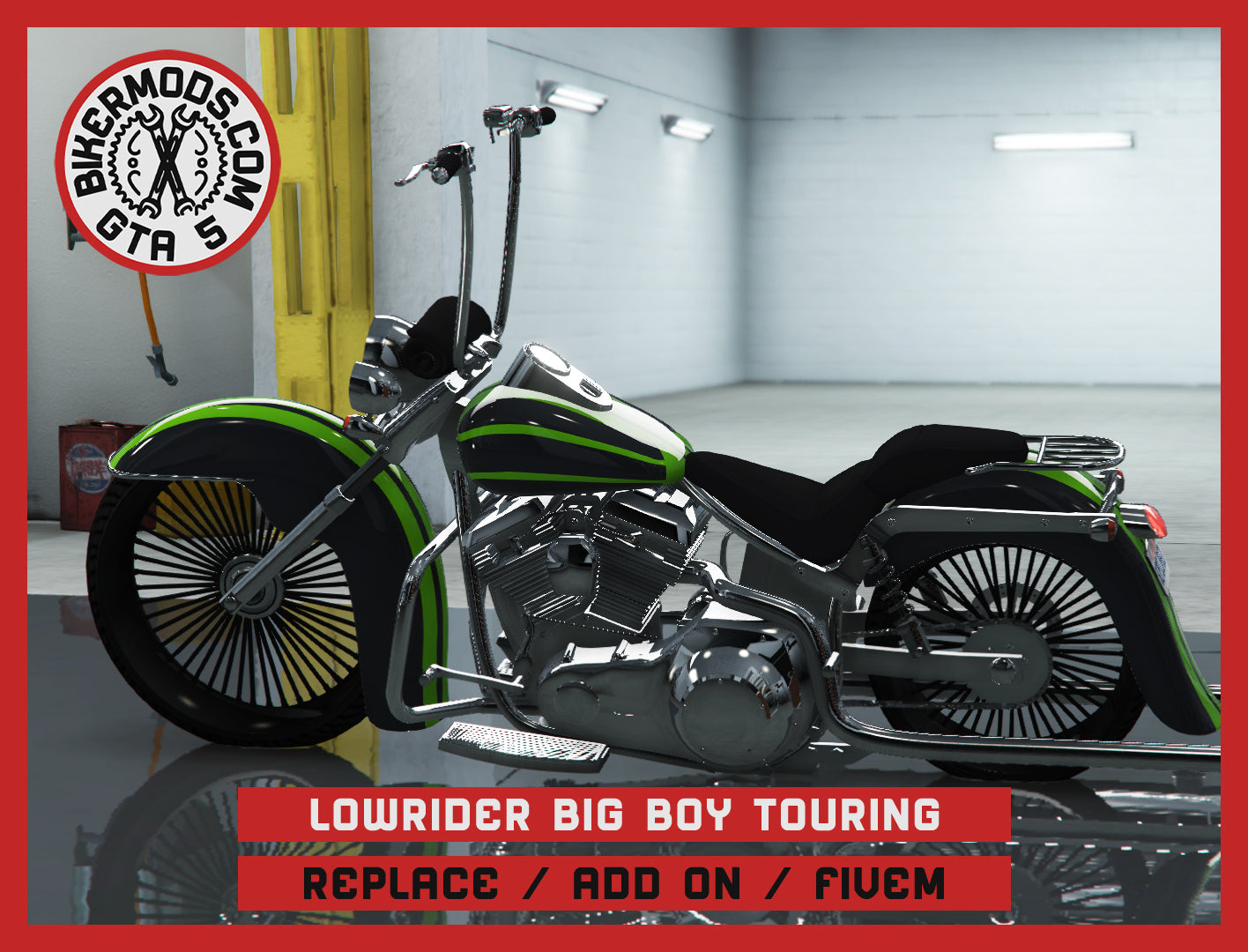 Lowrider Big Boy Touring (Replace / Add On / FiveM) 133K Poly