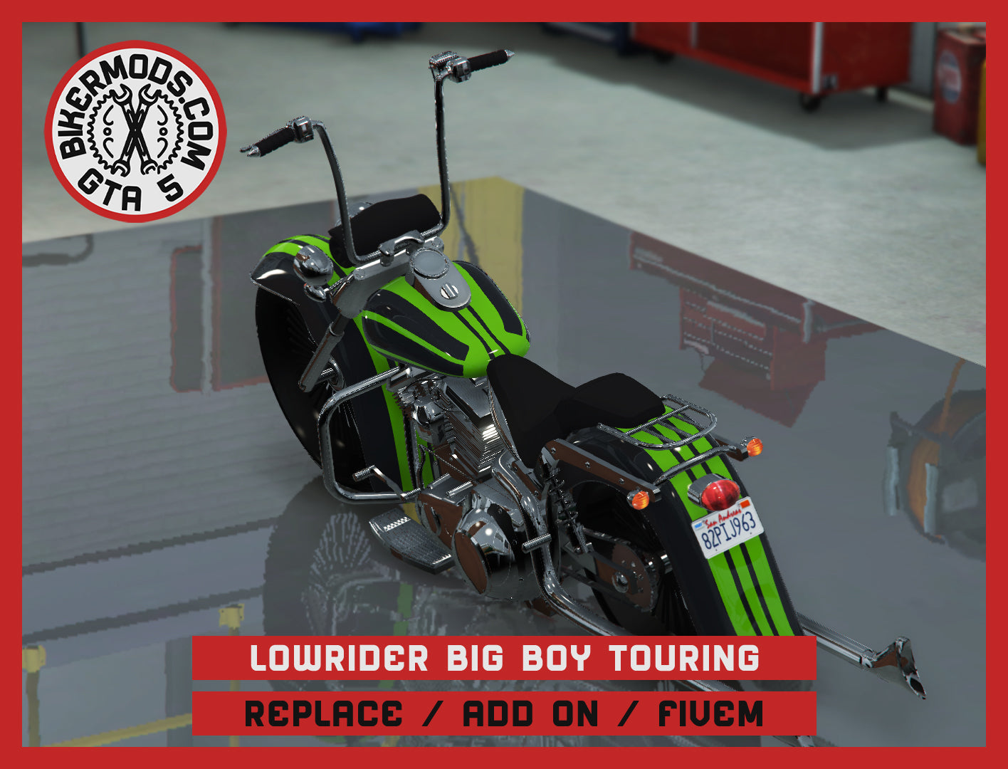 Lowrider Big Boy Touring (Replace / Add On / FiveM) 133K Poly