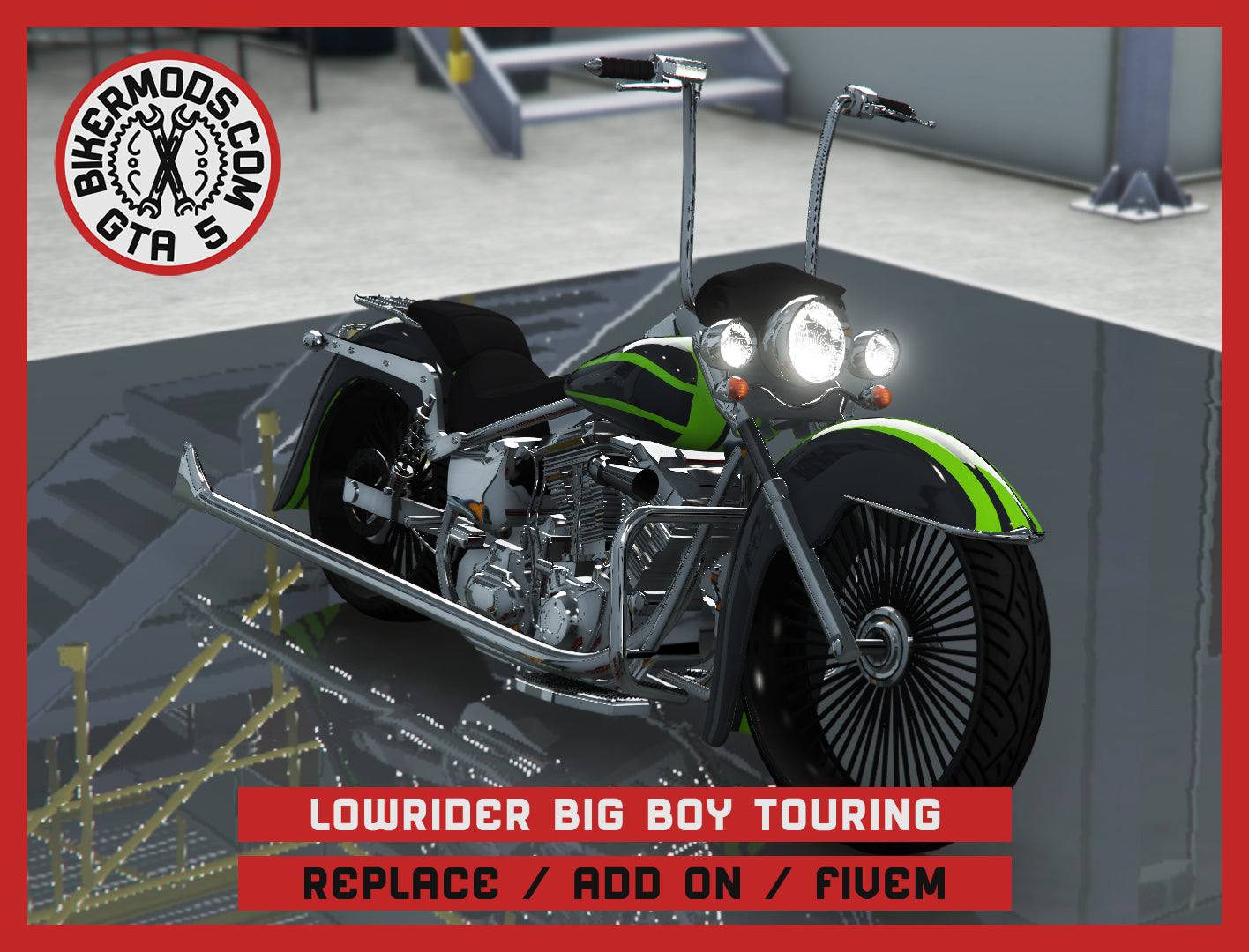 Lowrider Big Boy Touring (Replace / Add On / FiveM) 133K Poly