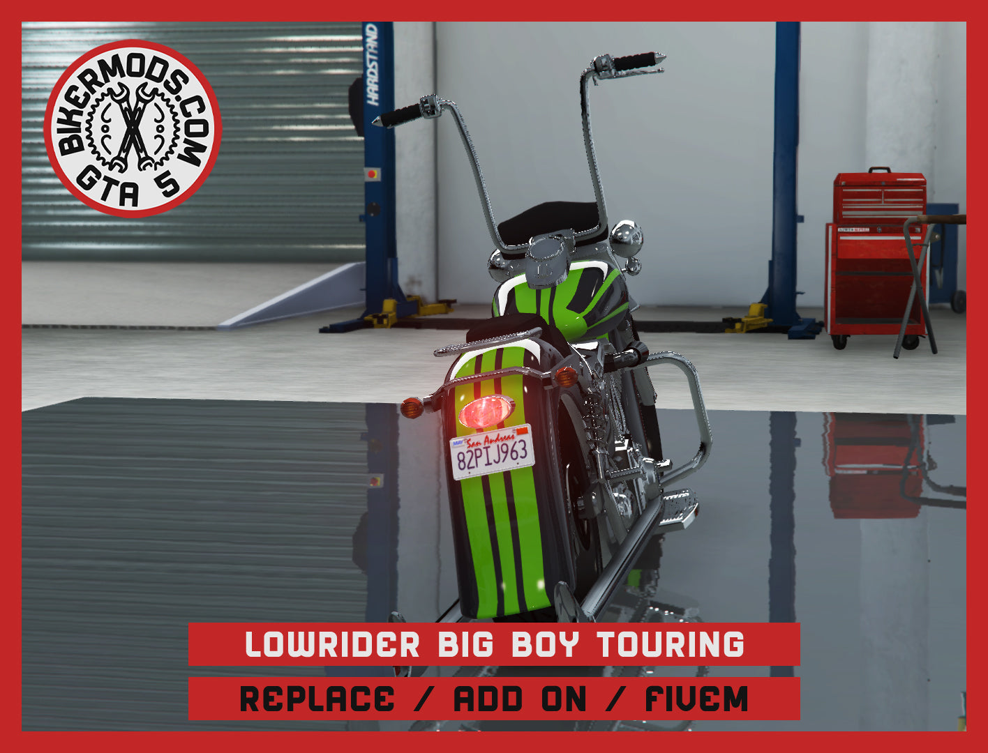 Lowrider Big Boy Touring (Replace / Add On / FiveM) 133K Poly