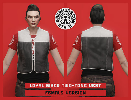 Loyal Biker Two-Tone Vest (Female)