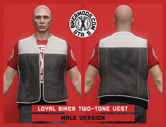 Loyal Biker Two-Tone Vest (Male)