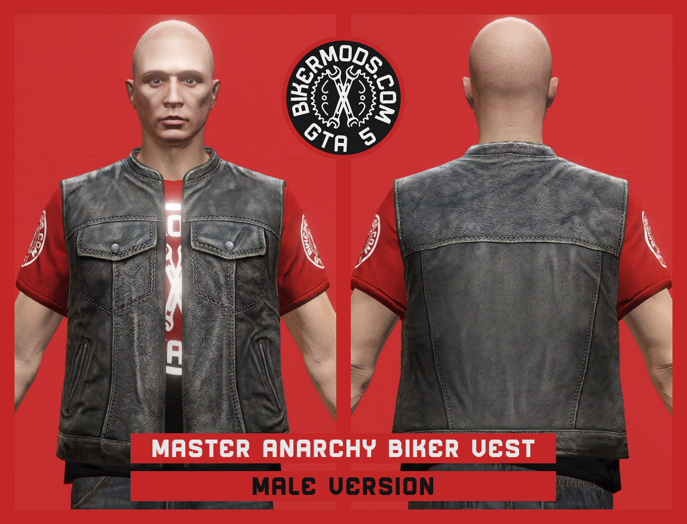 Master Anarchy Biker Vest (Male)