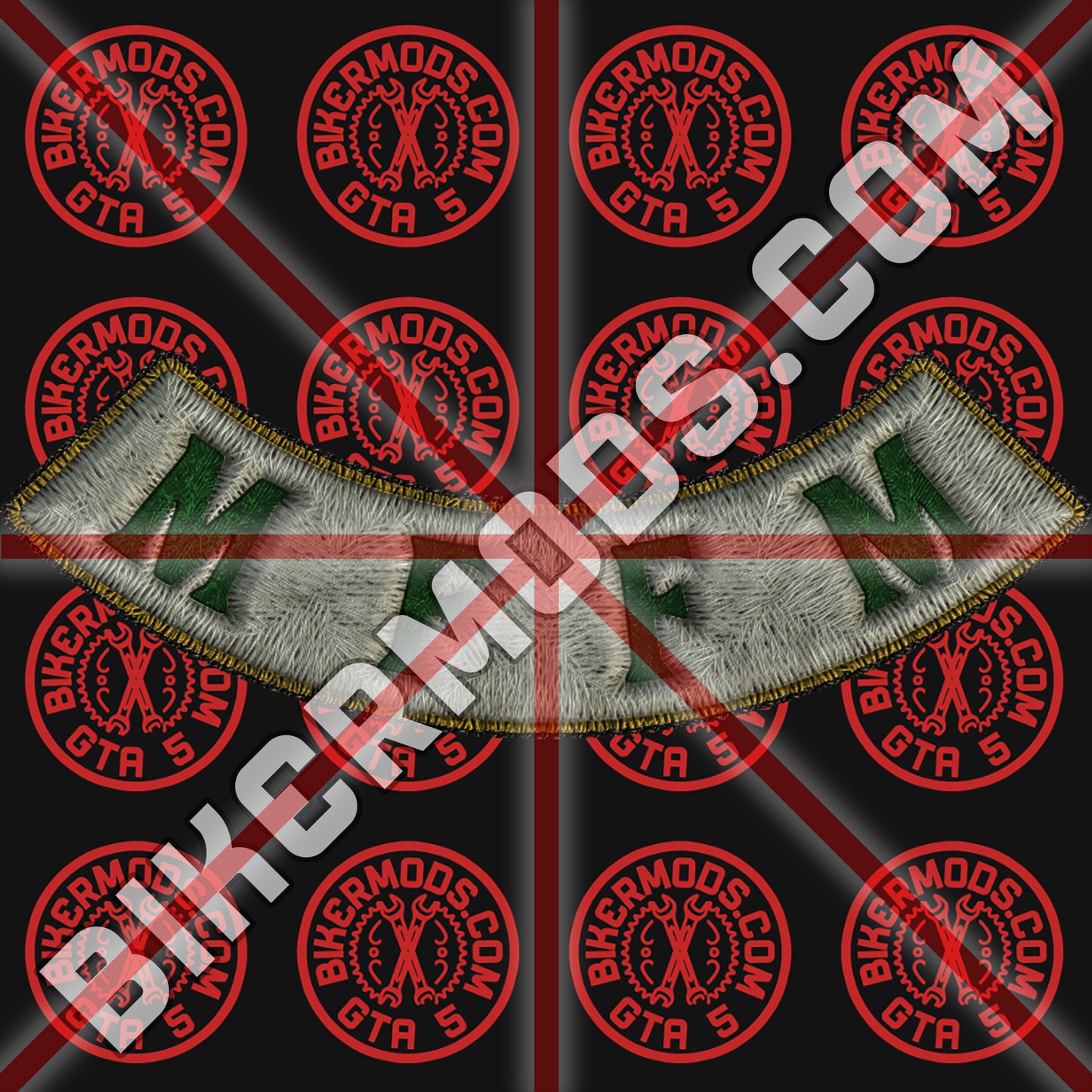 Mayans MC Style (MFFM) Bottom Rocker or Side Rocker