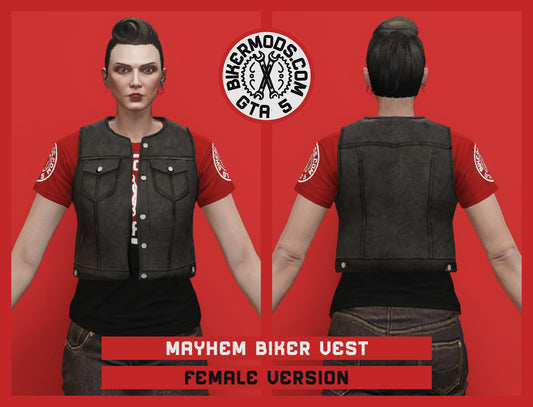 Mayhem Biker Vest (Female) Open Style