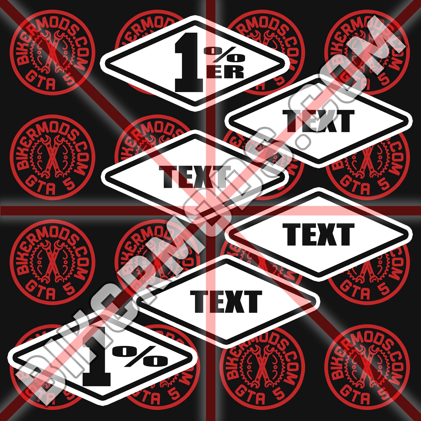 Mini Diamonds Flash Set Creator Template (Photoshop PSD File) Easy to Edit the Text Yourself!