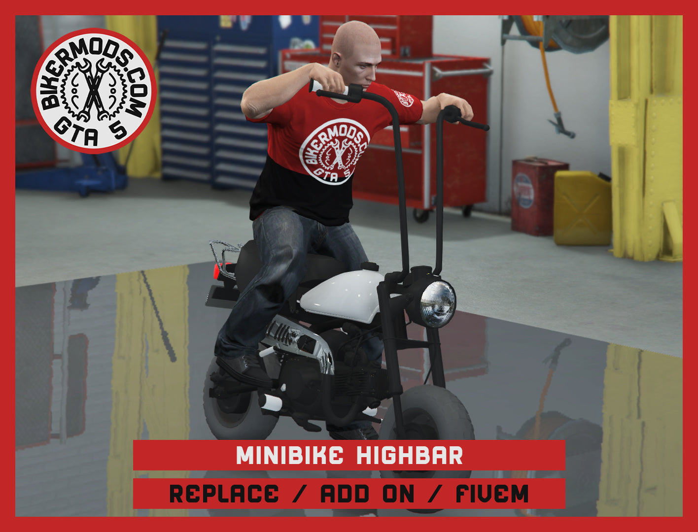 Minibike Highbar (Replace / Add On / FiveM) 24k Poly