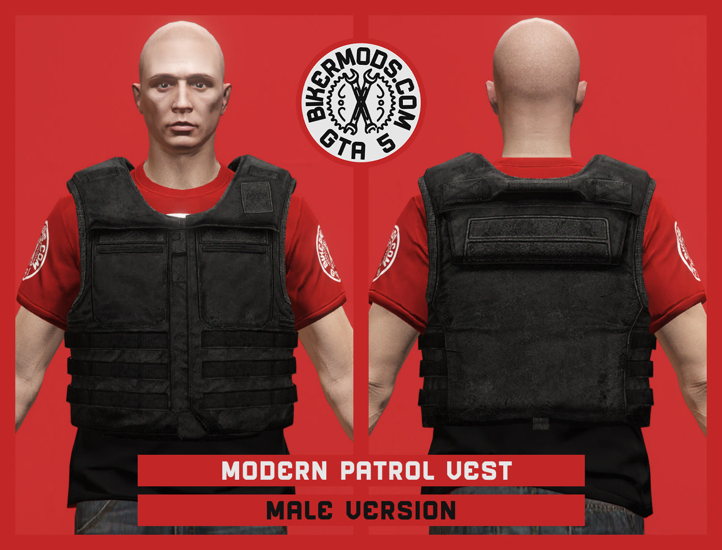 Modern Patrol Black Vest (Male)