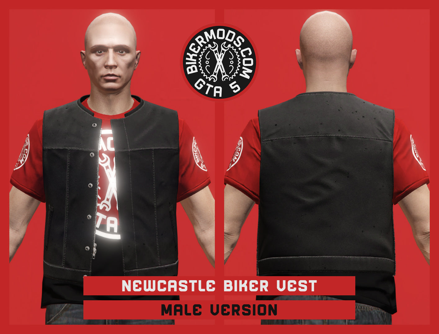 Newcastle Biker Vest (Male)