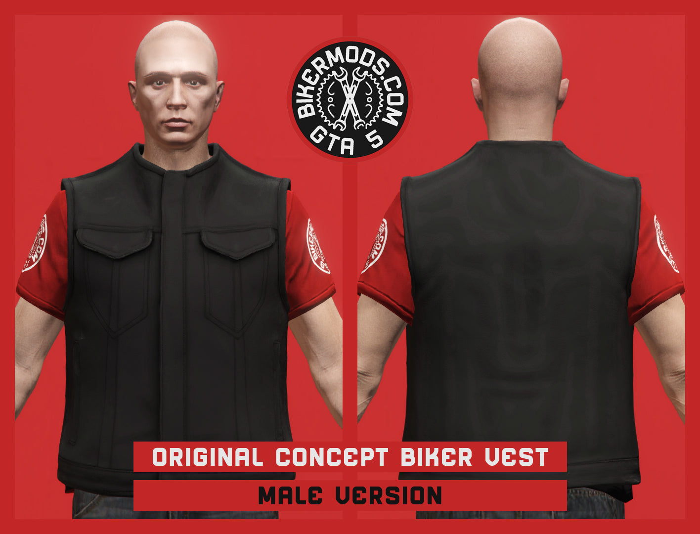 Original Concept Biker Vest (Male)
