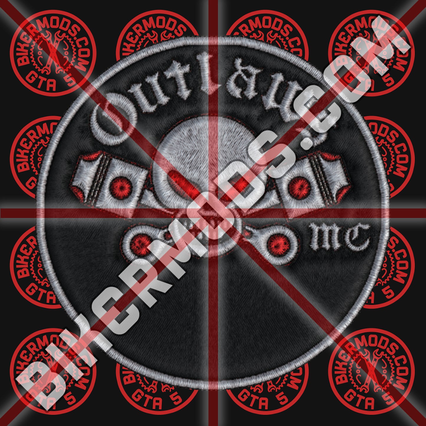 Outlaws MC (Circle Badge)