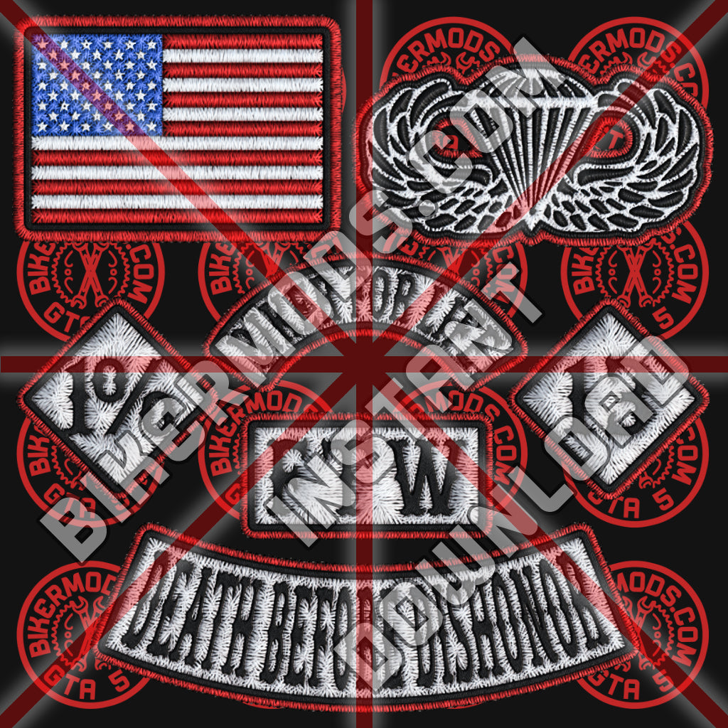 Patriot Biker Flash Pack (White / Black / Red)