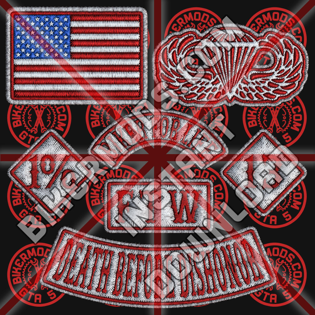 Patriot Biker Flash Pack (White / Red)