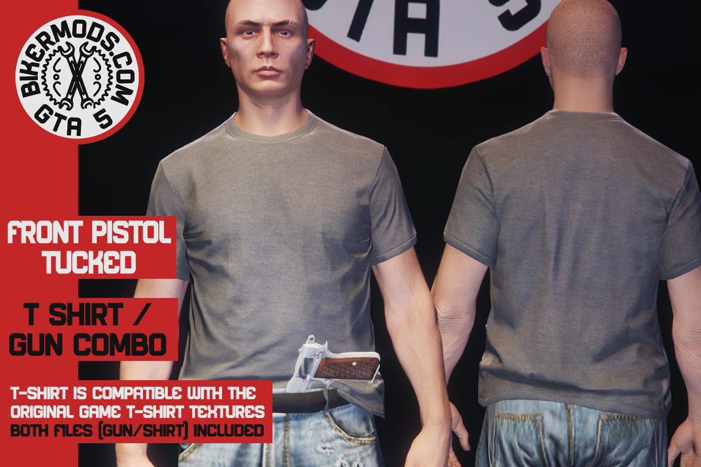 Pistol Tucked Front