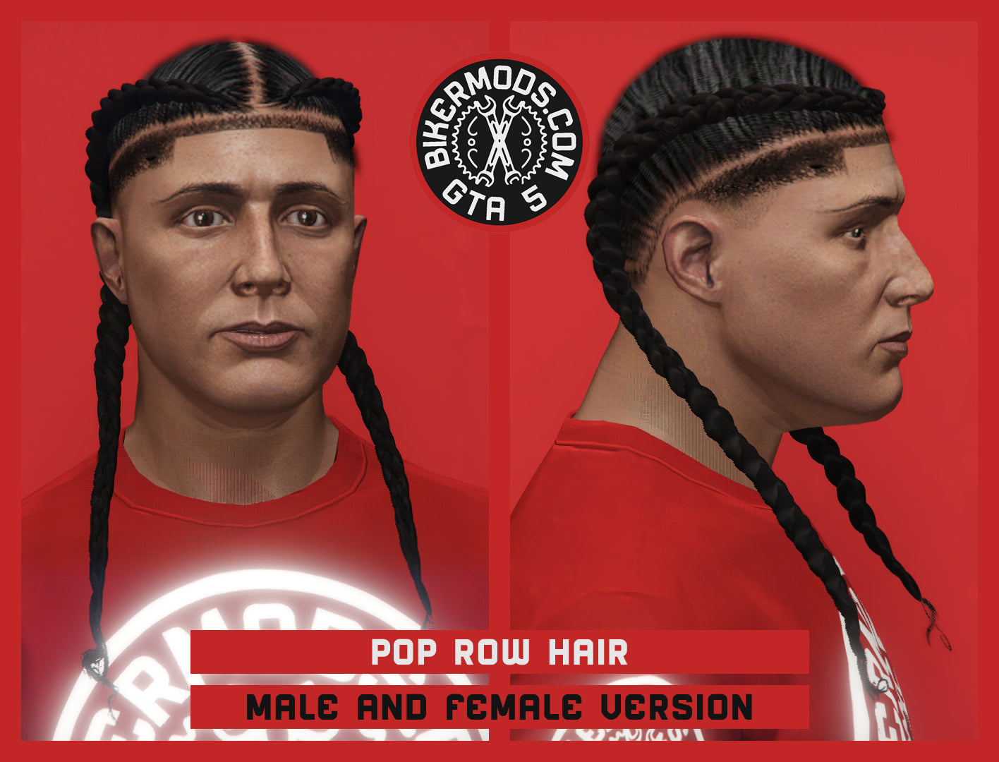 Pop Row Hair